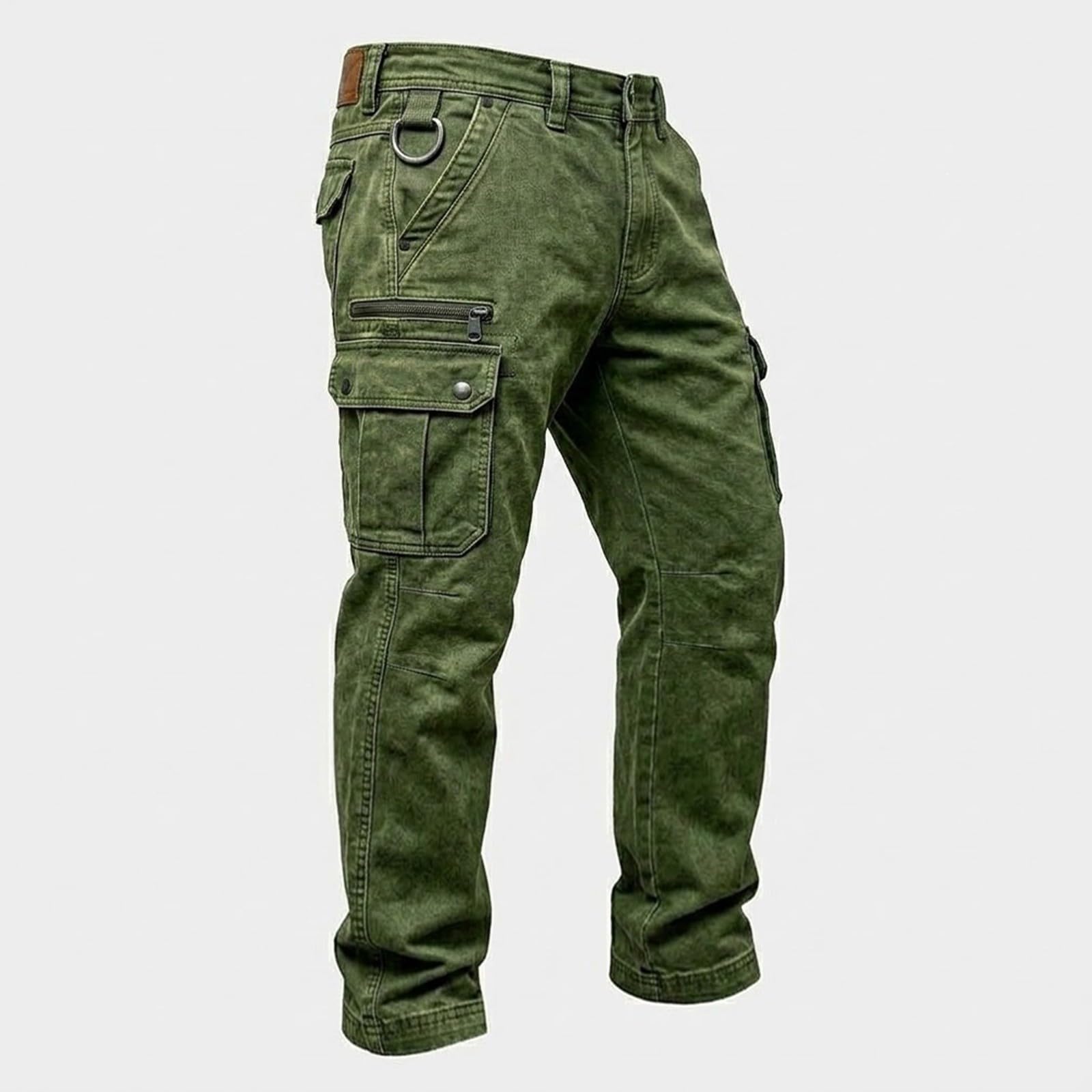 Arbeitshose Herren Stretch Cargohose Slim Fit Wanderhose Mit Vielen Taschen