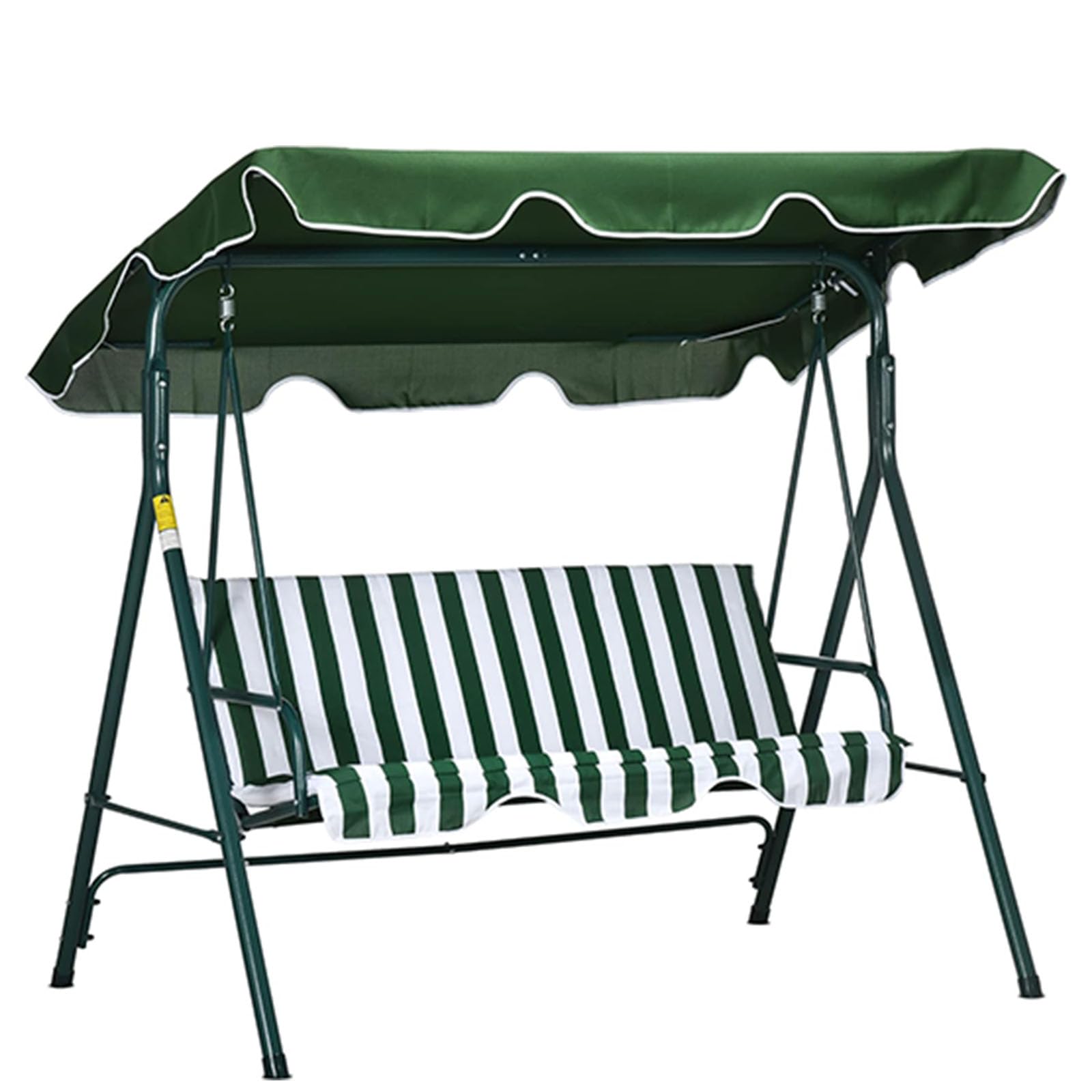 Garden swing seat canopy Canopy Cover Swing Chair Canopy Replacement Padded Seat Waterproof Windproof Anti-UV,002,249 * 185 * 18cm