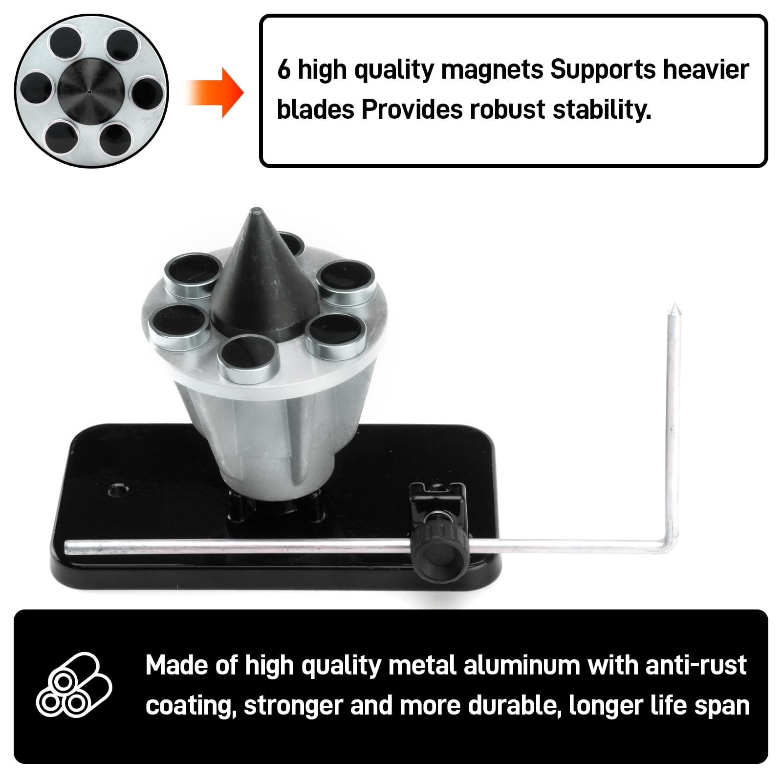 339075B, equilibrador de cuchilla para cortacésped negro de repuesto 42-047