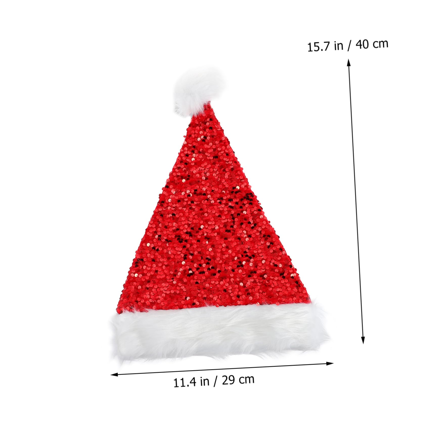 KOMBIUDA 4 Stück Weihnachtsmütze rote Weihnachtsmann-Kopfbedeckung weihnachtsfeier liefert Weihnachtsmann-Hut Kleinkind Mütze Hut für Kinder Babymützen Hüte Weihnachtsplüschmützen Flaum