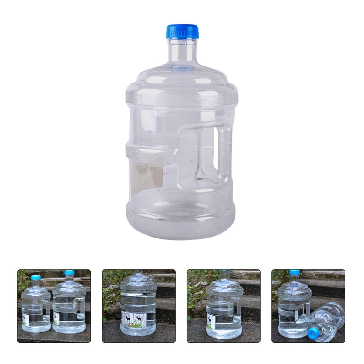 Tragbarer PC Wasserbehälter Campingfaltbarer Eimer Outdoor Wasserkanister Vielseitiger Auto Wasserbehälter Robust Praktisch für Haus Picknick Wandern Zufällige Zufällige Farbe