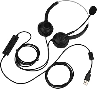 Tanke Headset Mute Function Call Center USB Headset Noise Cancelling USB Call Center Headset with Microphone