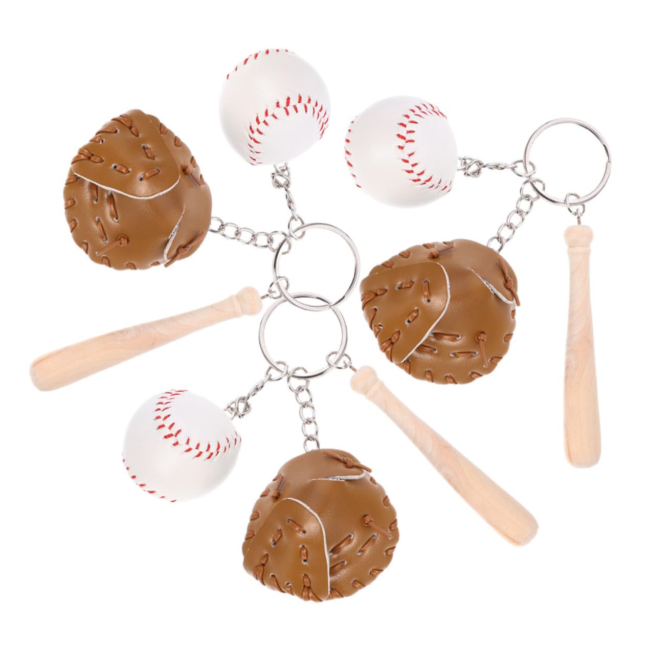 Ipetboom Portachiavi Con Gancio Per Portachiavi Da Baseball Simpatici Portachiavi Da Baseball Bomboniere Sportive Mini Portachiavi Da Softball Ciondolo Da Softball Portachiavi Da