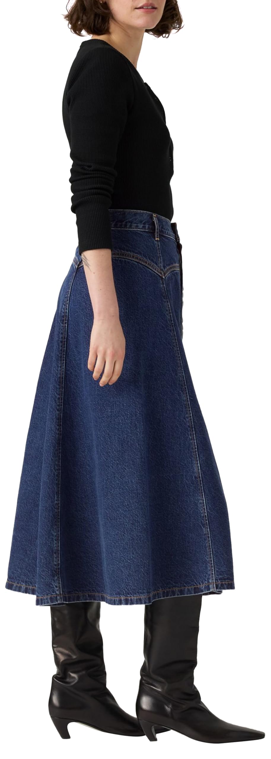 Yoked Western Skirt Slightly Circular