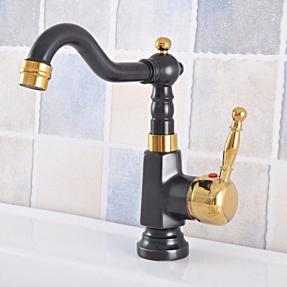 Robinet d'évier en laiton doré JCAKES, une robinetterie d'exception pour salle de bain élégante