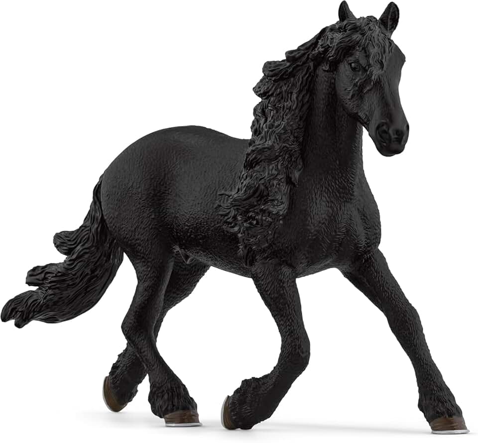 SCHLEICH Horse Club | Friese Hengst 13975 | detailgetreues Pferd | tolles Geschenk für Mädchen und J