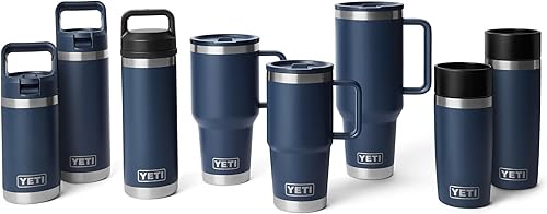 Miniatura 5 de YETI Rambler - Taza de viaje de 20 onzas con tapa abatible con popote, acero inoxidable, aislada al vacío, a prueba de fugas, apta para portavasos