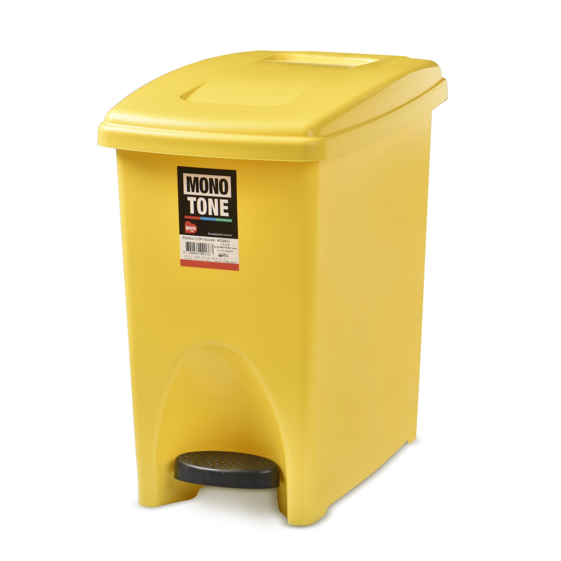 Mono Tone Dikdörtgen Pedallı Çöp Kovası 13,5 Litre