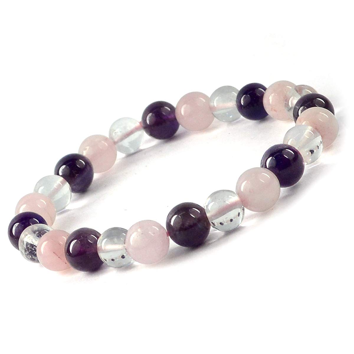 See full amazon price history chart for Reiki Crystal Products Natural Mind Body Soul Rose Clear Quartz Amethyst 8 mm Bracelet for Unisex Reiki Crystal Products Natural Mind Body Soul Rose Clear Quartz Amethyst 8 mm Bracelet for Unisex (B08Q449HFD) Amazon Price History, Amazon Price Tracker