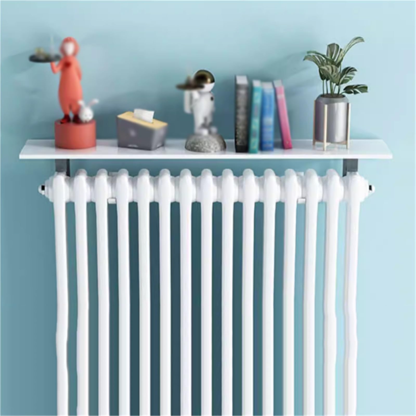 Étagère flottante pour radiateur pour optimiser le rangement