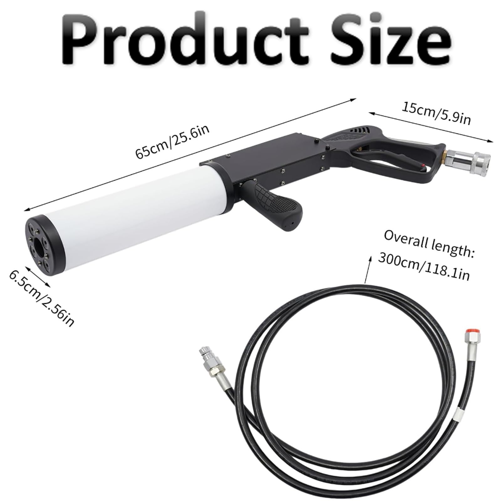 Máquina de humo portátil de 50W, cañón de CO2, con efecto de luces LED, for eventos, bodas y clubes, equipos de efectos escénicos