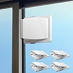 Sliding Door Lock, 4 Pack Child Safety Sliding Glass Door Lock for Sliding Glass Doors, Sliding Windows, Sliding Closet, etc. Easy to Installation Provides More Security for Your Baby and Pets