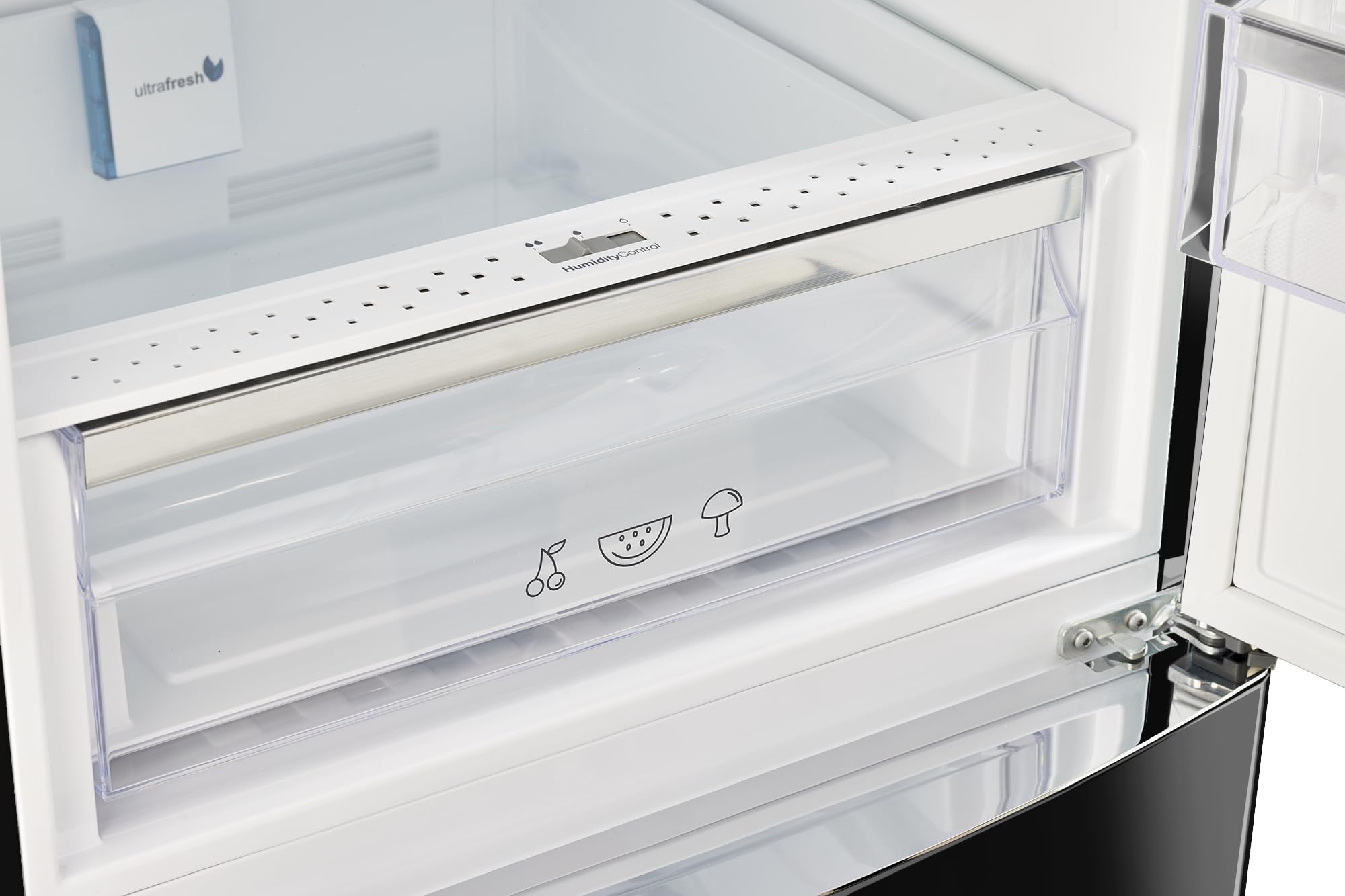 Unique Appliances Classic Retro 12 Cu.Ft. Bottom Freezer Refrigerator In Midnight Black on Fridge.com - View 4