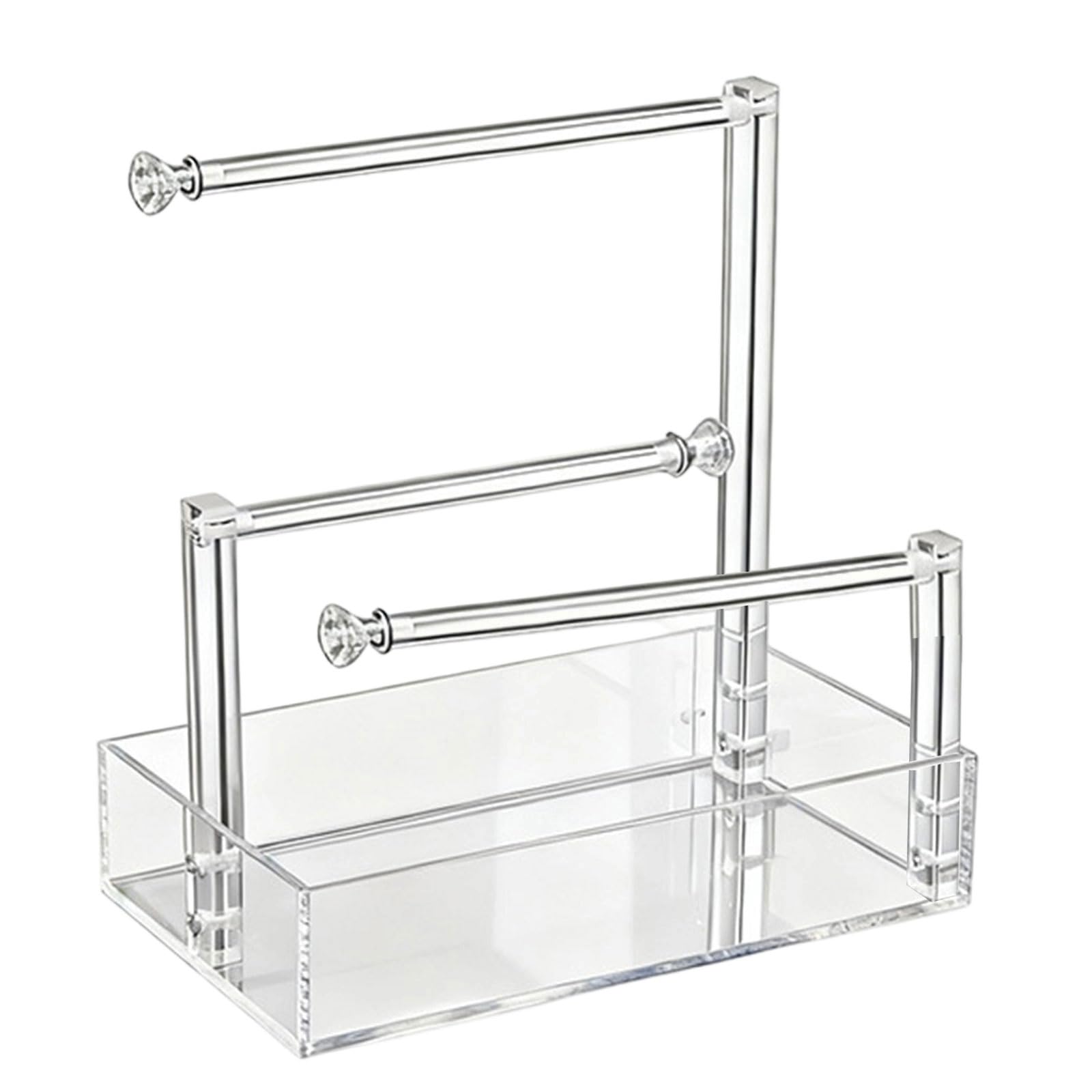 hogtnd Durable Acrylic Bracelet Organiser Box for Multiple Jewellery Items that Provides a Decorative, Practical Solution as a Gift Bracelet Storage Box