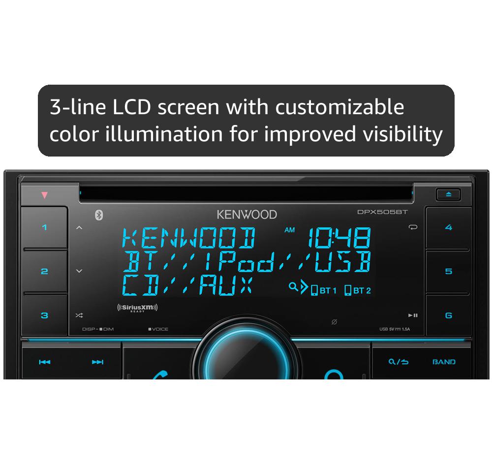 Amazon.com: KENWOOD DPX505BT Double DIN in-Dash CD Car Stereo. AM