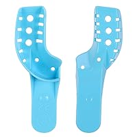 Vista 8 de JMU Bandeja de impresión dental, bandejas desechables perforadas, 8 cuadrantes UR/LL, bolsa de 12