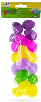 BestPysanky Set of 24 Mini Multicolored Plastic Easter Eggs 1.75 Inches
