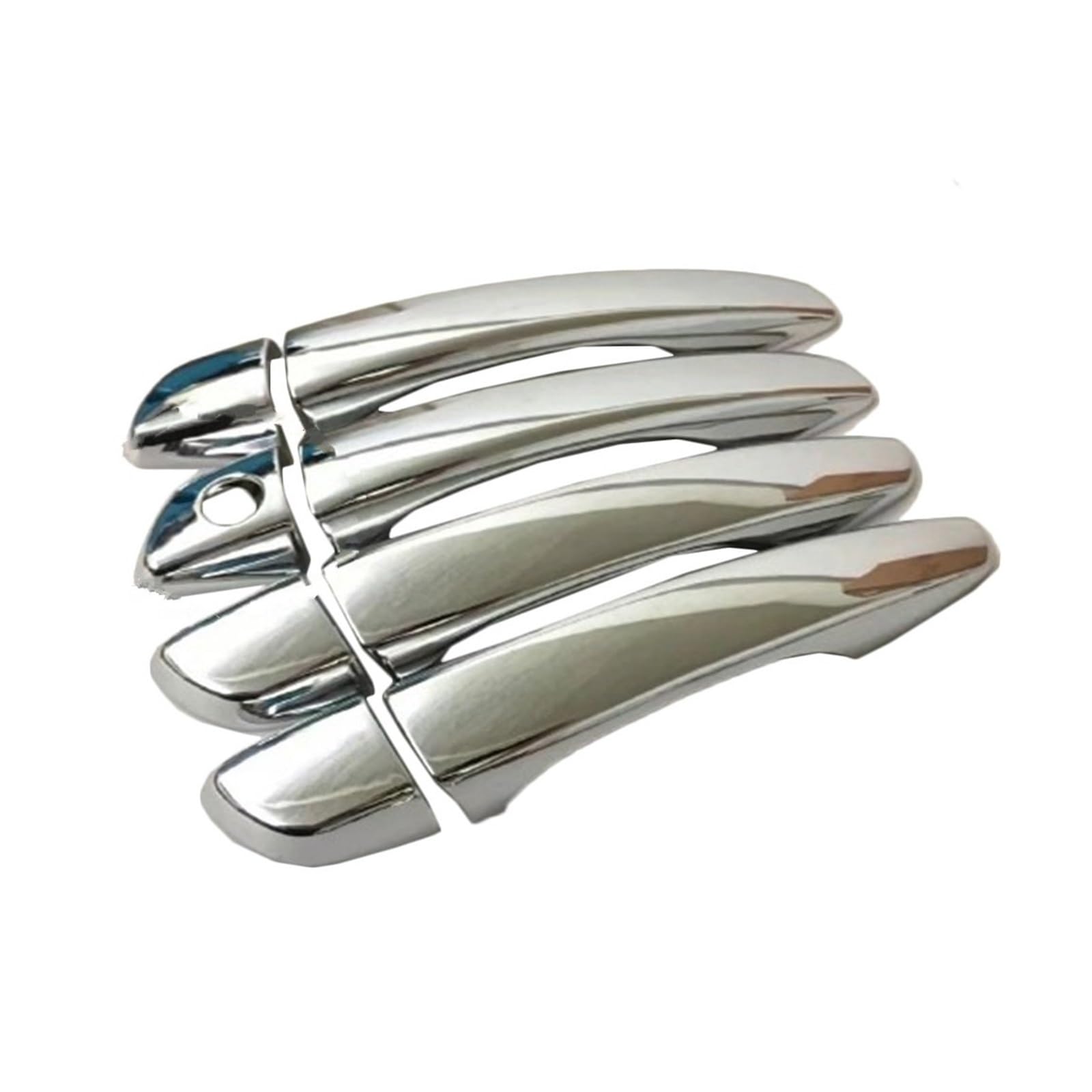 Drezzo 1Holes Car Exterior Door Handle Abs Chrome Car Door Handle Trim Cover For Peugeot 3008 Gt 5008 2017 2018(1Holes)
