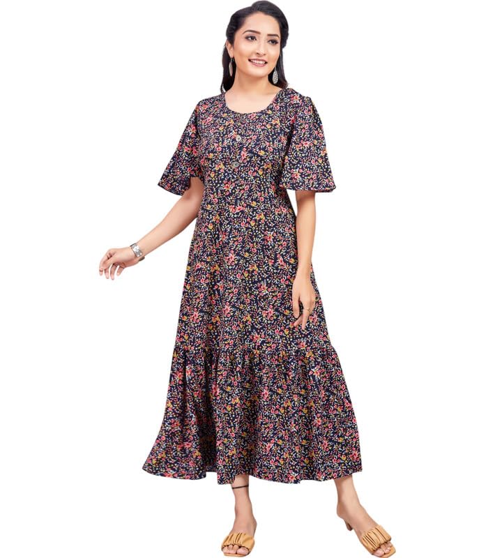 Image of Polyester Floral Regular Women Kurta