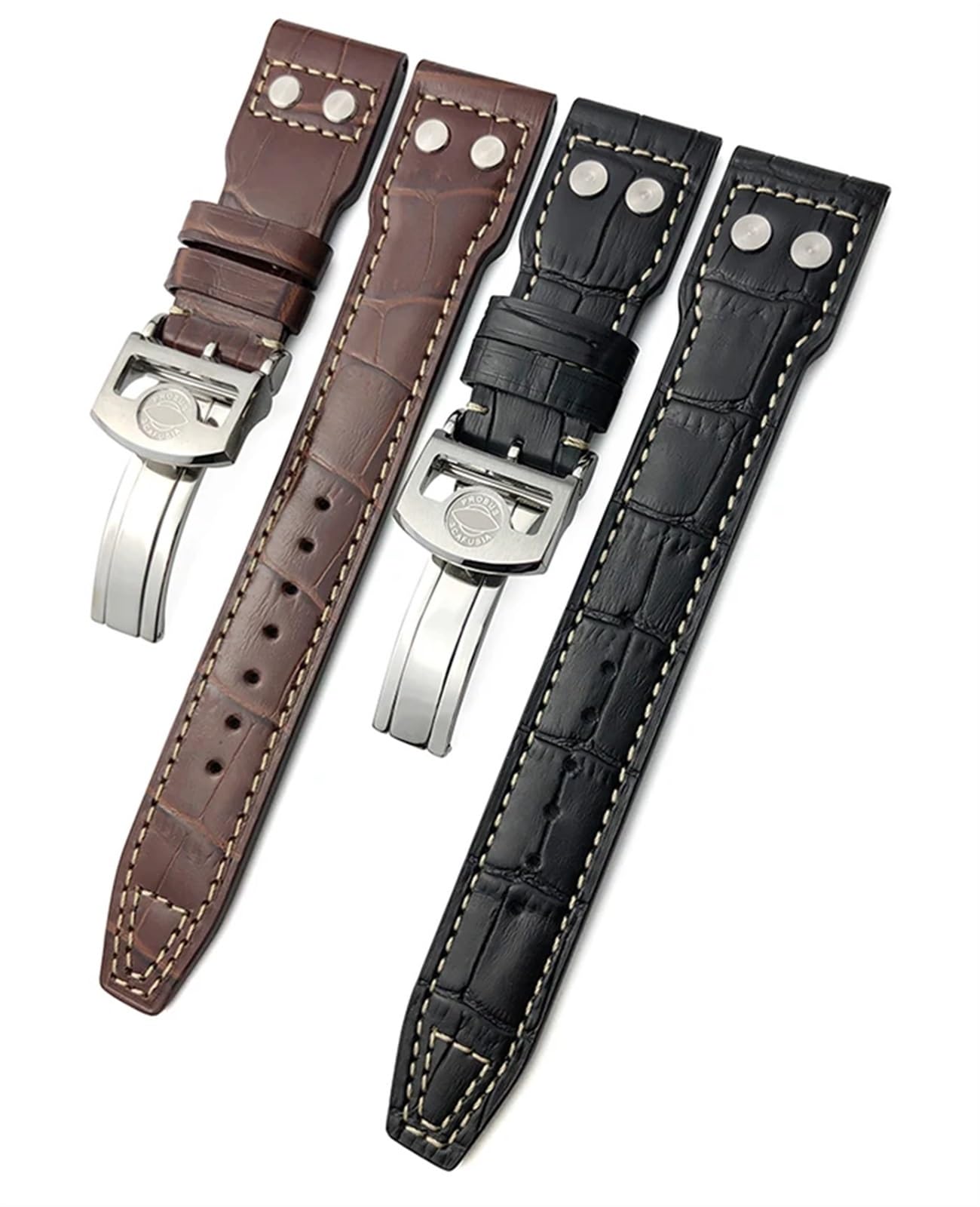 Cinturino in pelle di vitello con rivetto 20mm 21mm 22mm adatto per orologio IWC Big PILOT IW5009 SPITFIRE IW3777 cinturino Le Petit Prince Mark