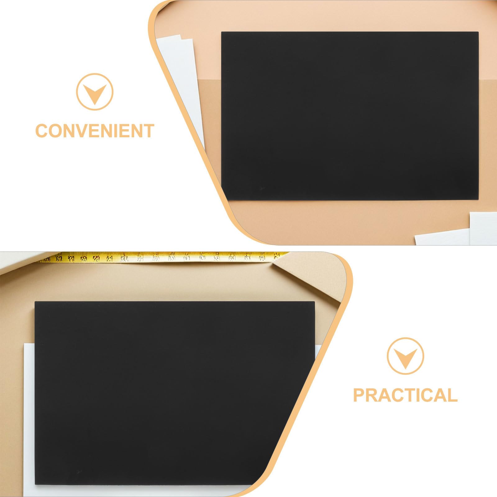 KOMBIUDA 4 plaques vierges en aluminium pour gravure laser DIY - Plaques métalliques noires format A4 - en aluminium de 0,2 mm d'épaisseur pour loisirs créatifs, cartes de visite, décorations