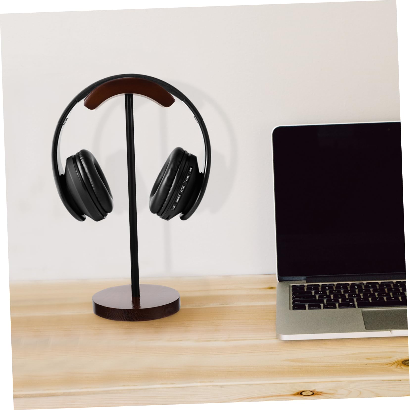 Supporto per Cuffie da Tavolo in Legno, Pratico e Versatile, Non Si Deforma Facilmente, per Headset e Headphone