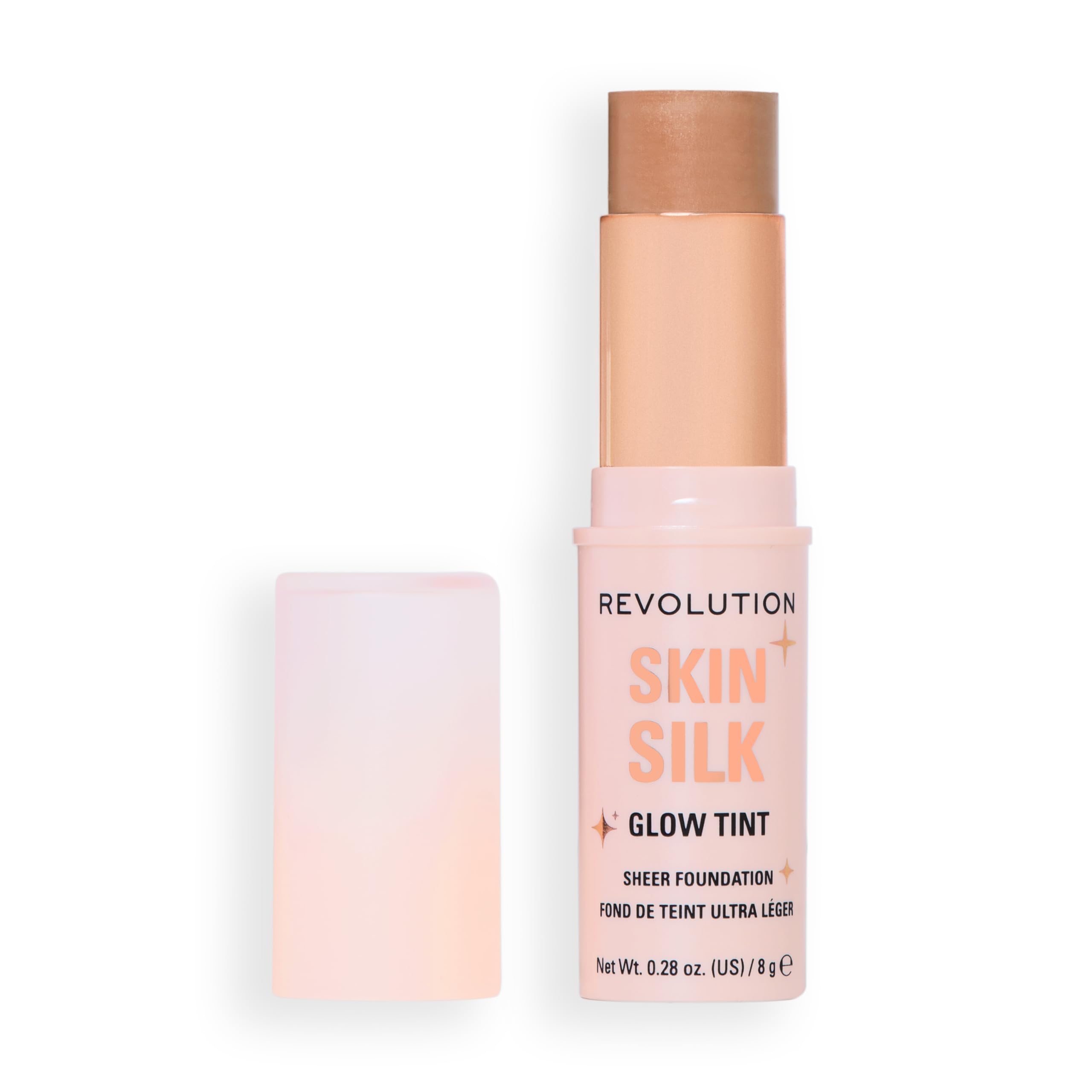 Revolution Skin Silk Glow Tint Sheer Foundation Stick, Medium Tan Neutral