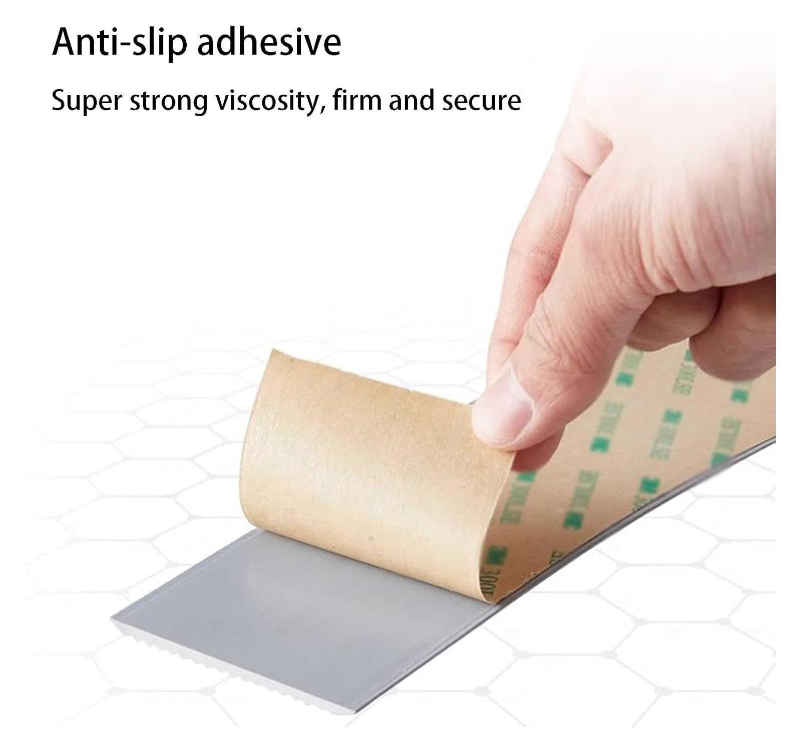 5 cm selbstklebender Treppenstufenkantenstreifen, rutschfeste PVC-Kante, wasserdicht und zuschneidbar, Anti-Rutsch-Streifen for Stufenrampen(Brown,10m)
