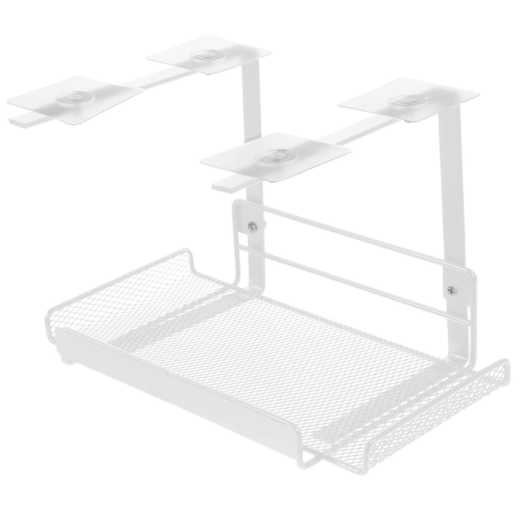 Hierro Bandeja White de Cables de Gestión bajo Escritorio