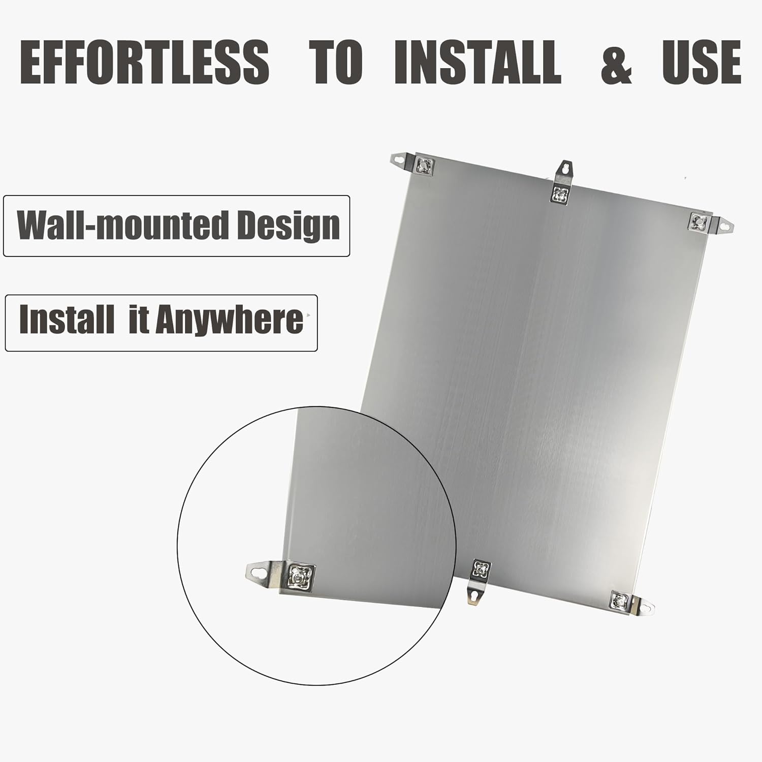 MJ-Box 304 Stainless Steel Electrical Enclosure, 32x24x8 Inch, IP66 Waterproof & Dustproof, NEMA 4X Rated for Indoor/Outdoor Use