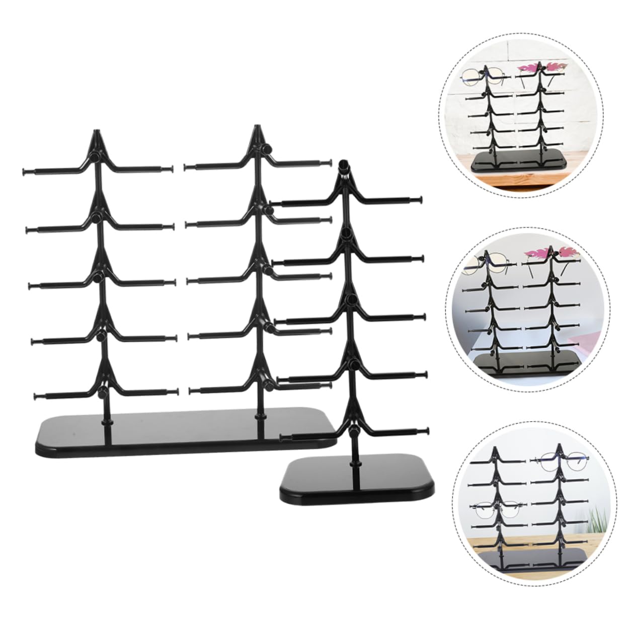 Alipis 2stücke Teiliges Brillenaufbewahrungsregal Abnehmbarer Sonnenbrillenhalter Für Zuhause Eleganter Brillenständer Zur Aufbewahrung Und Präsentation Von Brillen Und Sonnenbrillen