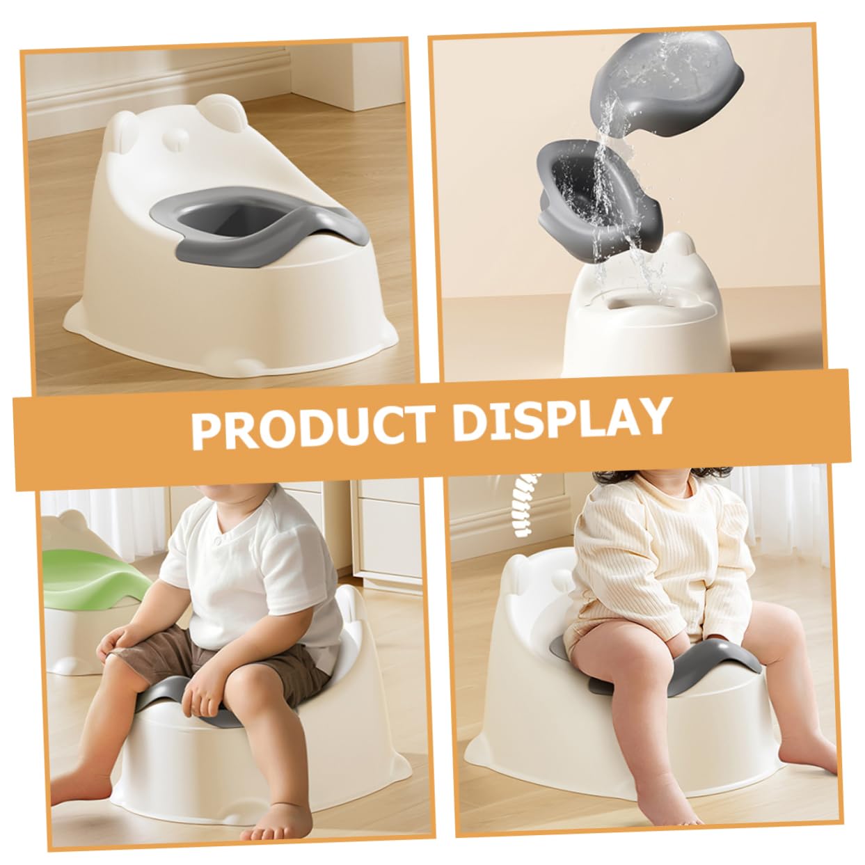 Abaodam Portable Toilet Seat Lightweight Potty Training Toilet for Boys Easy to Carry Comfortable Design for Travel Daily Outings