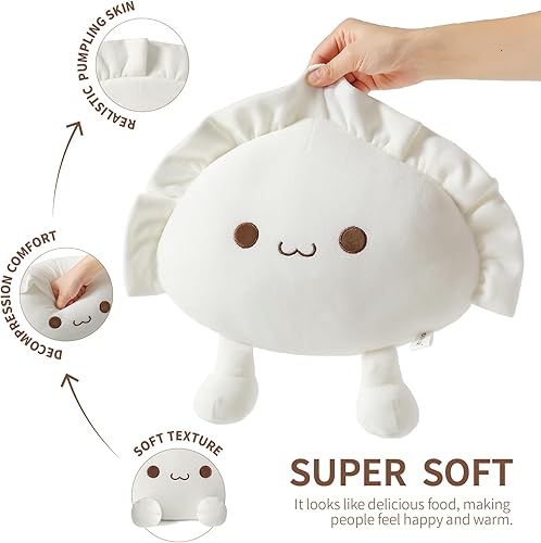 Miniatura 6 de Ditucu Linda almohada de peluche con forma de bola de masa hervida, divertida sopa de comida, juguetes de peluche de animales, regalos suaves para