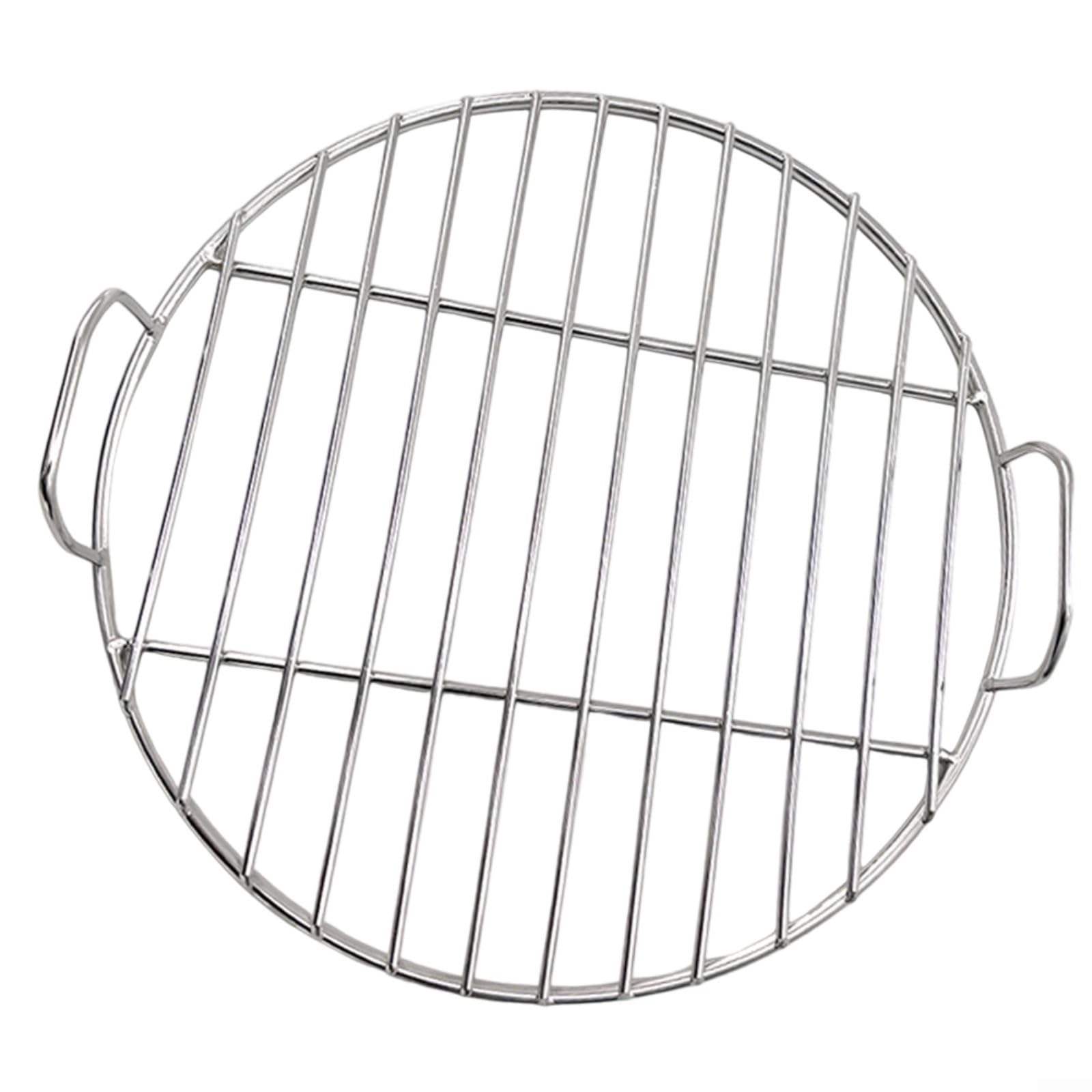 Stojak do grillowania ze stali nierdzewnej, 30 cm, taca do pieczenia na zewnątrz, na kemping, piknik i grillowanie, idealna dla entuzjastów grillowania