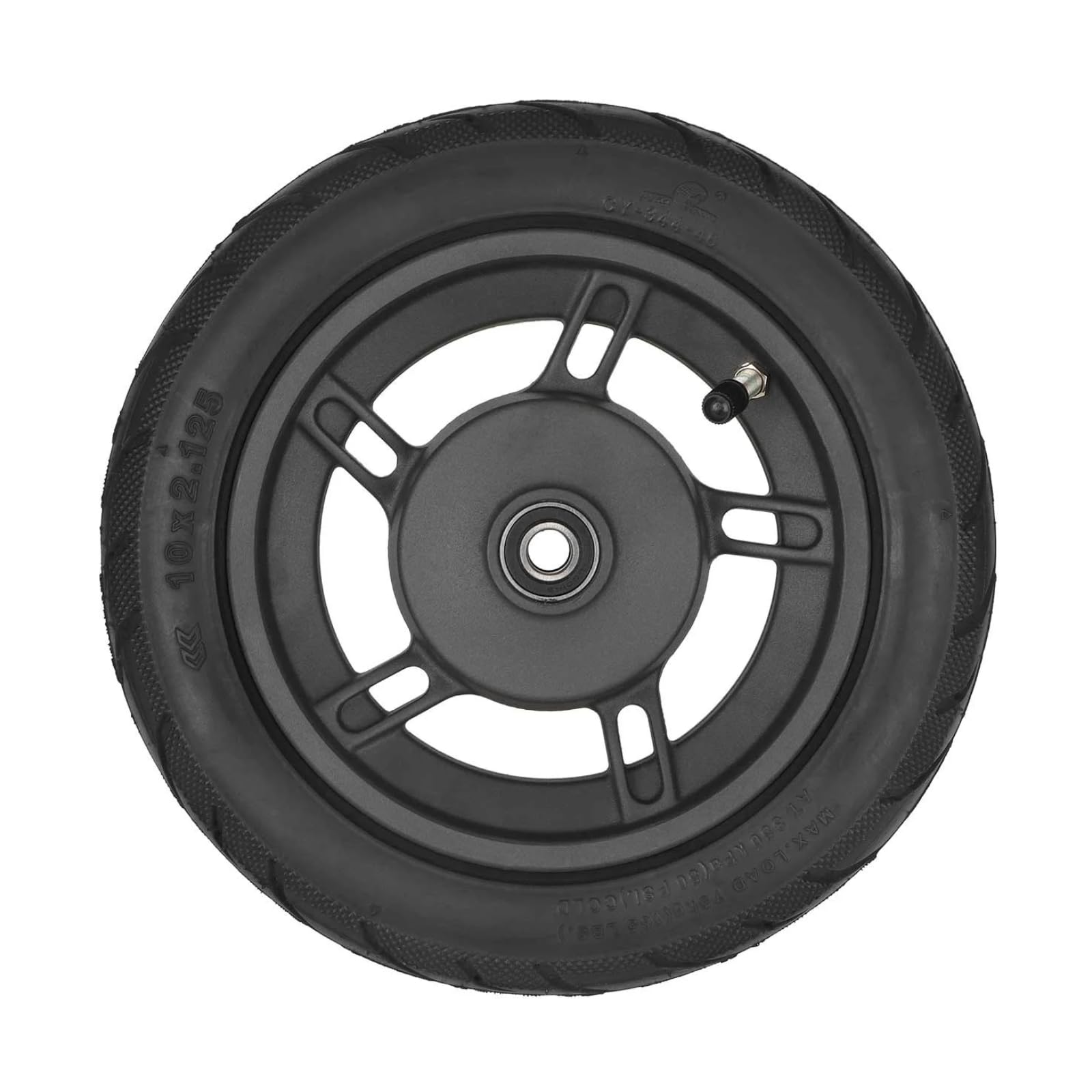 Vorderrad Komplettset 10 Zoll (10x2.125) für Xiaomi 4 Lite (2nd Gen) Luftreifen mit Felge (1 Stück)