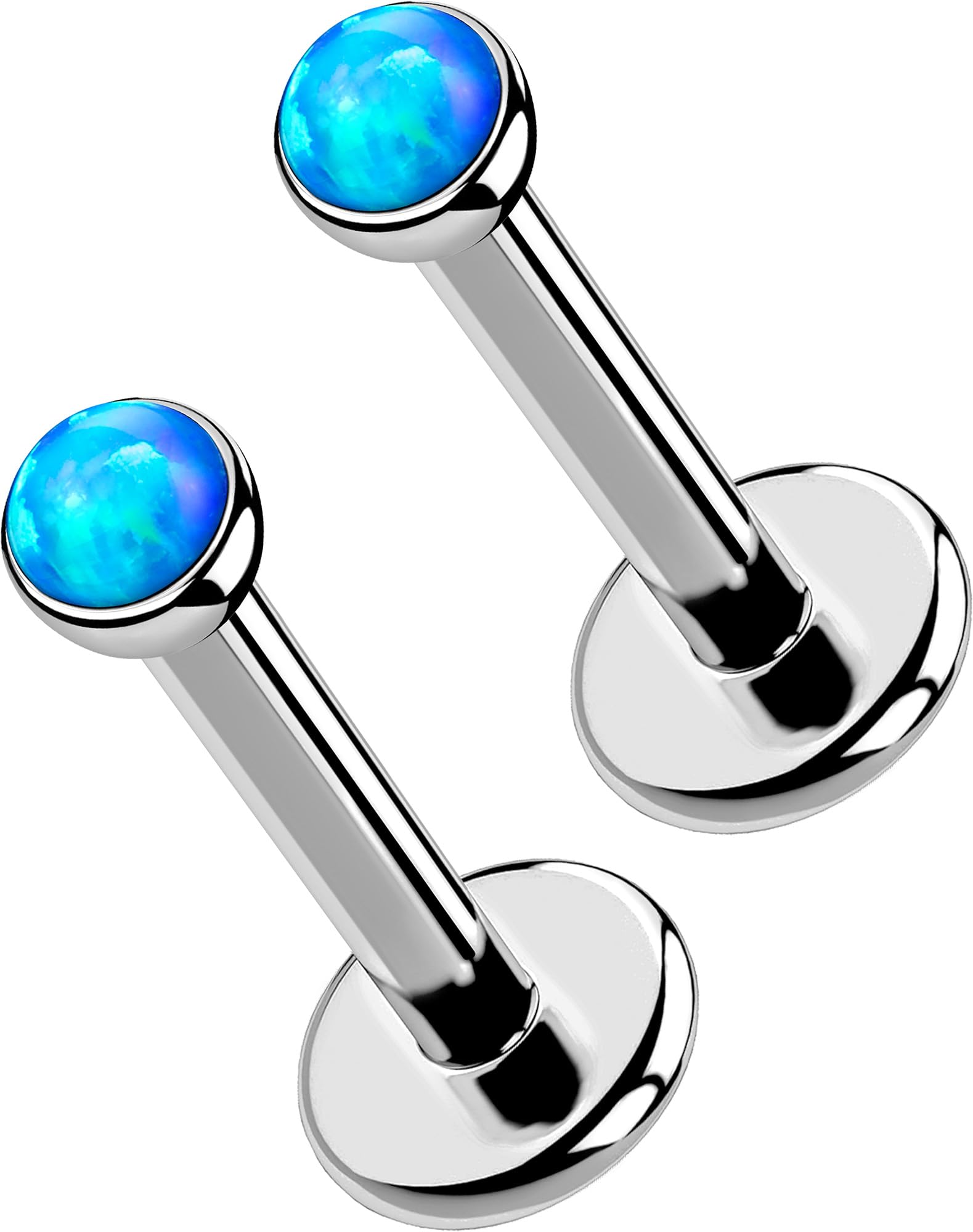 OUFER 2Pcs G23 Titanium Threadless Push In Studs