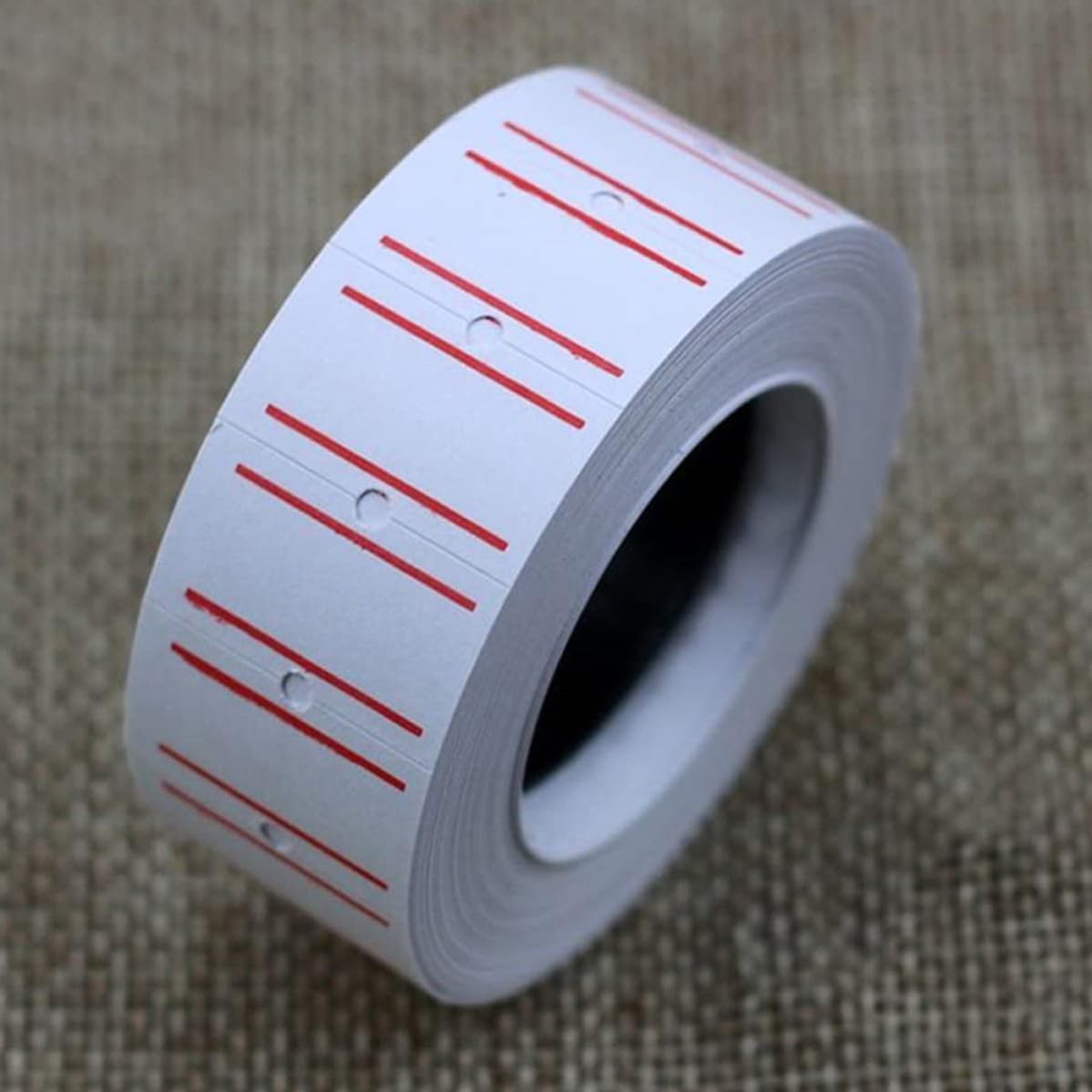 40 Rollos de Etiquetas Adhesivas de Precio Papel para Etiquetas de Precios Resistentes y Fáciles de Usar en Papel Blanco para Supermercado y Oficina