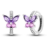 925 sterling Silver Huggie hoop earring for woman Post Pave Cubic Zirconia Cuff Small Hoop Chunky Earrings Hypoallergenic Jewelry Gift