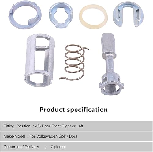 Miniatura 3 de Kit de reparación del cilindro de la cerradura de la puerta Piezas de recambio delantera izquierda derecha IV 4 tipo 1J1 MK4 1997-2005, IV4 Variant