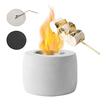 ファイヤーピット　卓上暖炉　屋外　屋内　コンクリートボウル Amazon | Catonlifer エタノール卓上暖炉 屋内 屋外 ファイヤー