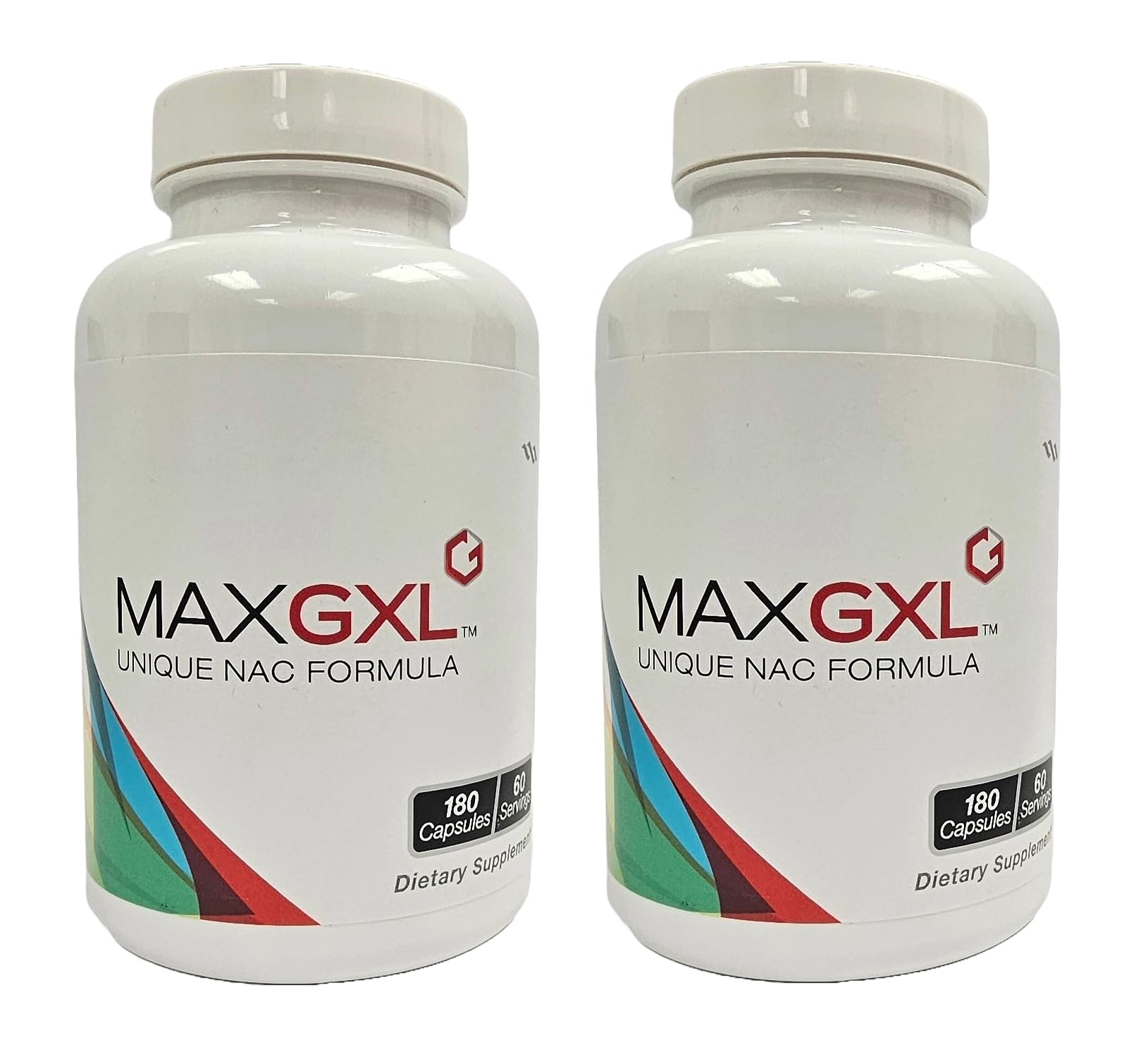 Max International GXL, Unique NAC Formula, 180 Vegetable Capsules, 30 Servings (Pack of 2)