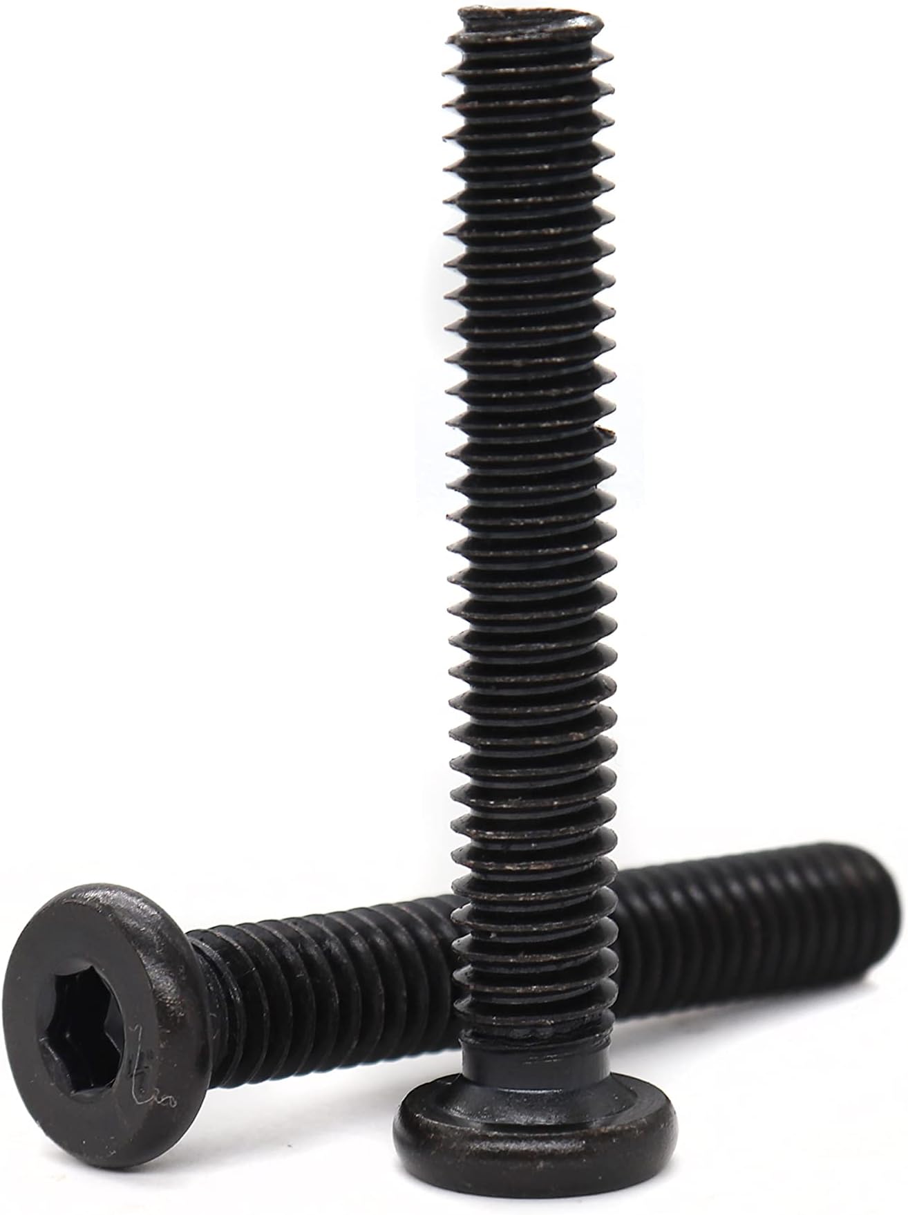 binifiMux 10-Pack Black 5/16-18 x2-1/2" Flat Head Allen Bolt Joint Connecting Bolts Socket Cap Screws for Furniture Connecting