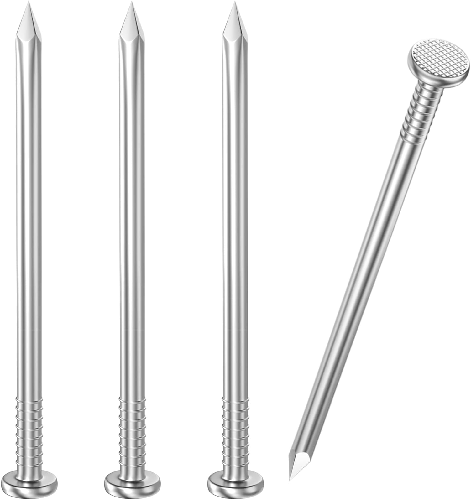 VGBUY 360PCS Stainless Steel Hardware Nails, 1-1/2 Inch Flat Head Nails for Hanging Pictures, Picture Hanging Nails, Small Nails, Wall Nails, Wood Nails, Finishing Nail