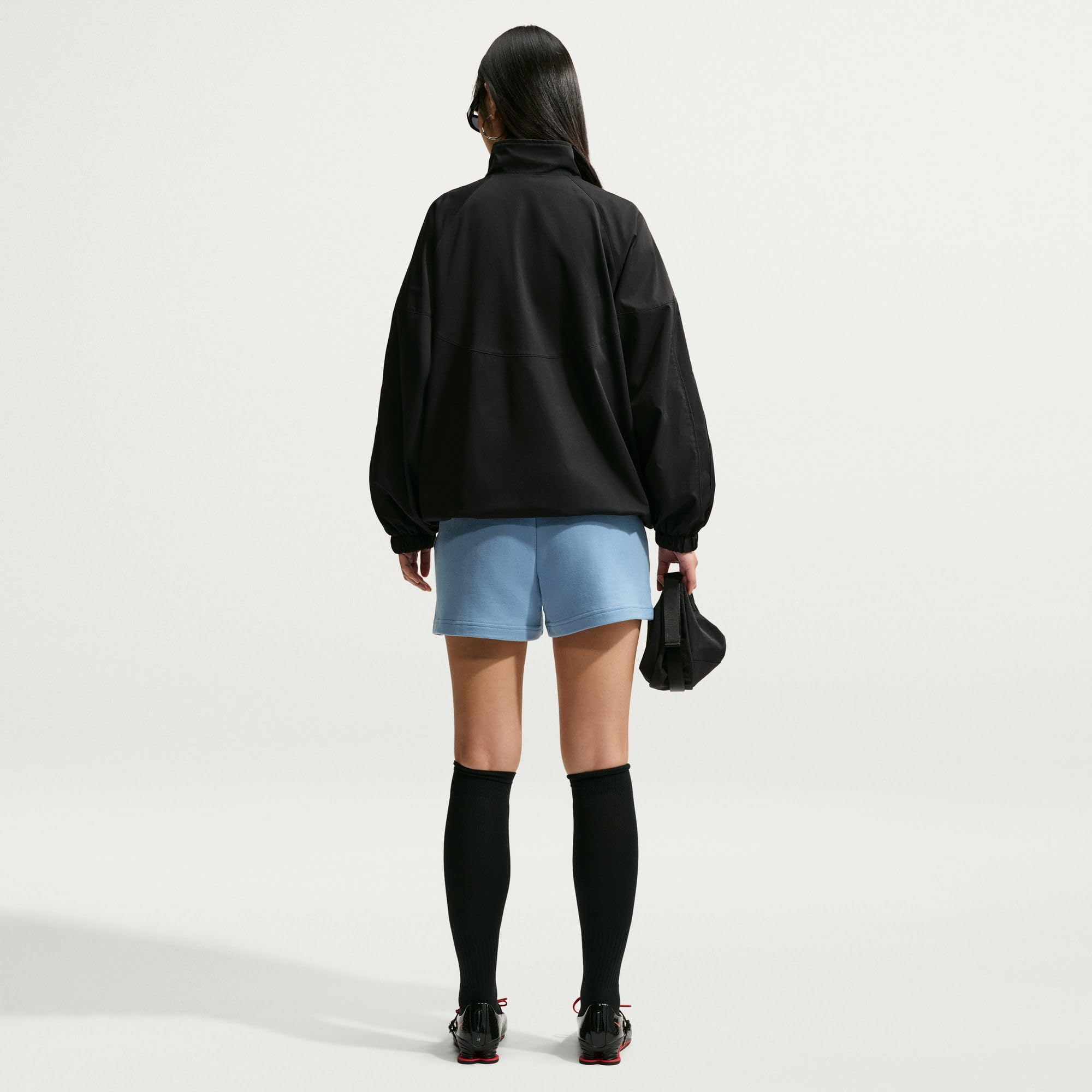 NIKE Nike Studio Fleece Lightweight "French Terry" Shorts Mit Mittelhohem Bund Für Damen - Shorty Kobiety