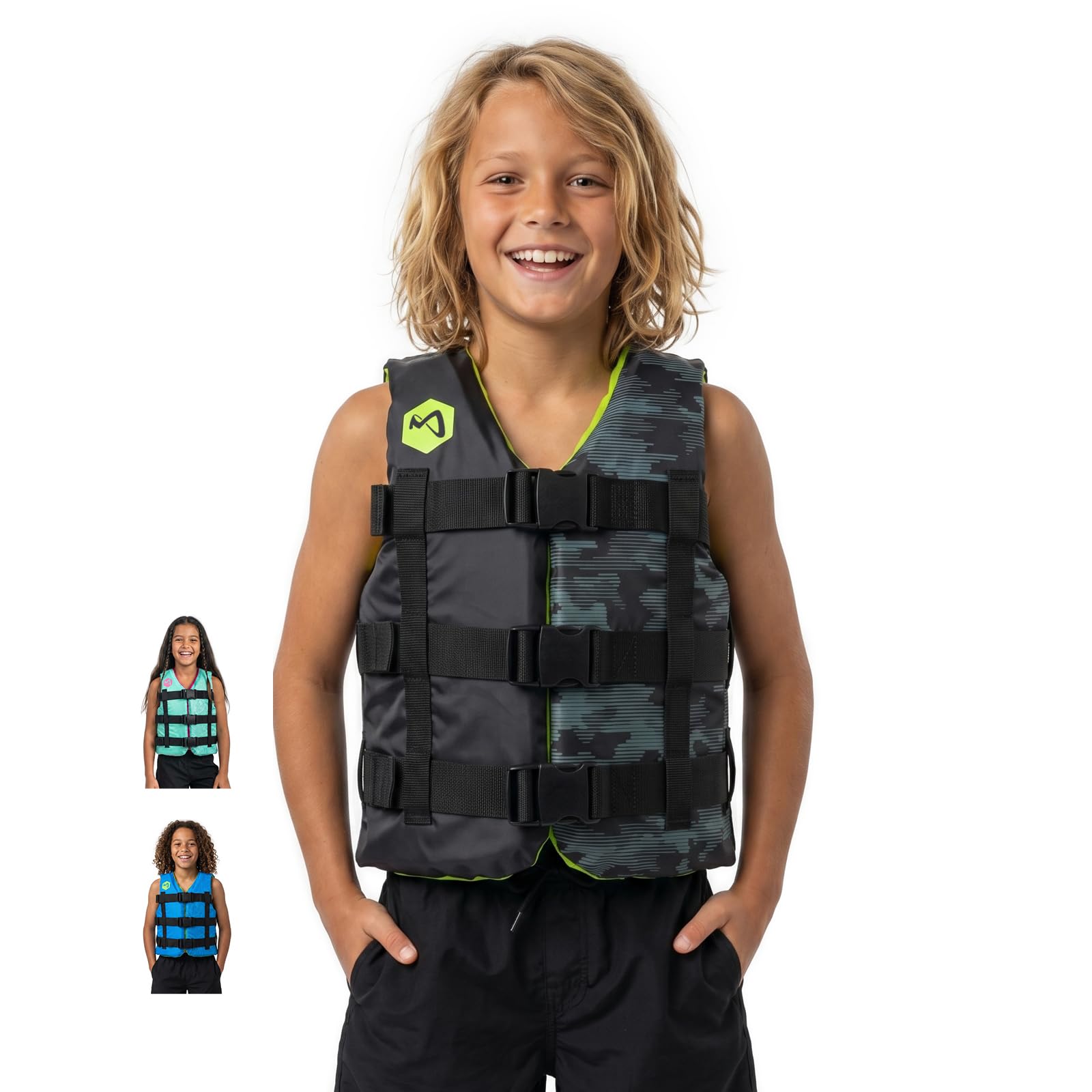 Mesle Chaleco De Natación para Niños H210 Junior 25-40 Kg, Chaleco De Flotación Niña Niño