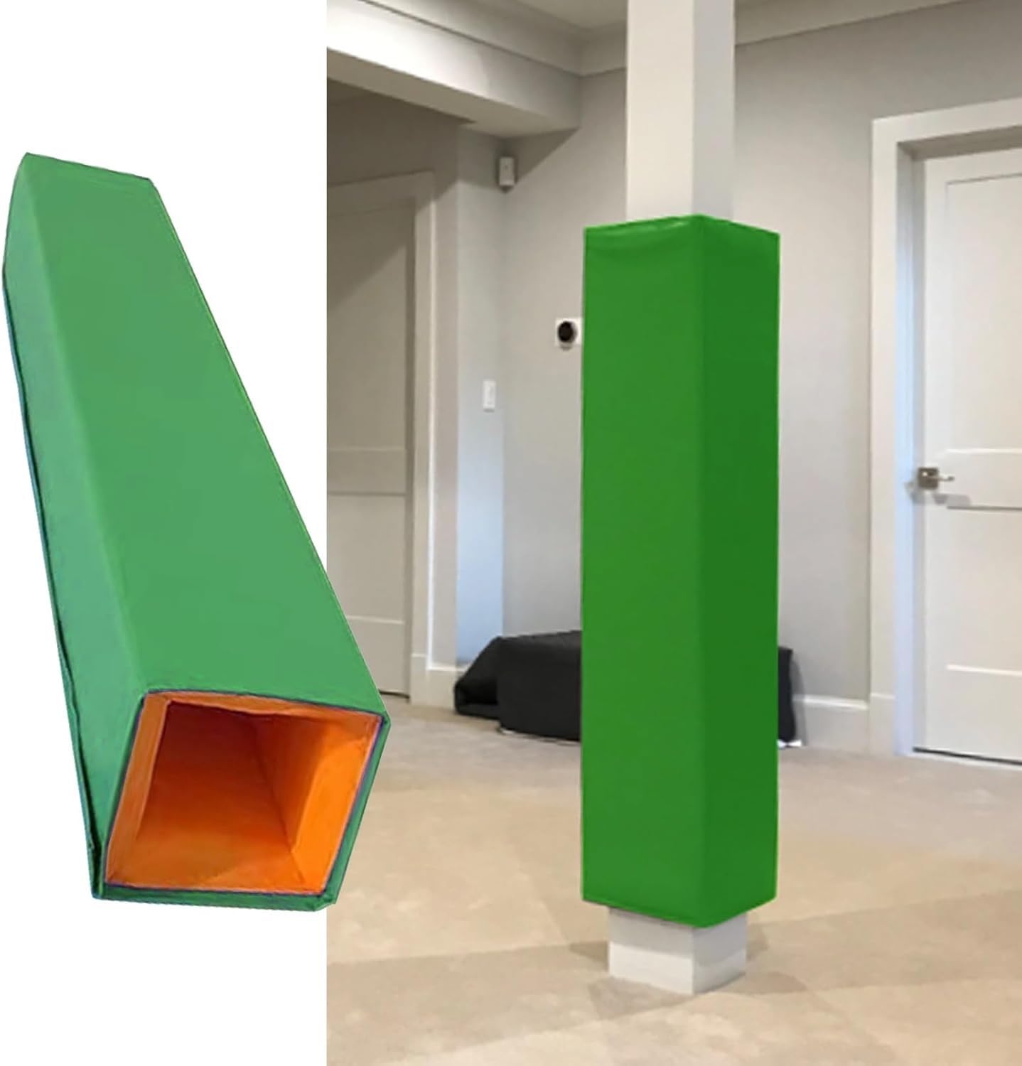 Weatherproof Playground Basketball Pole Padding Wrap, 4ft Square Column Protector for Pole Wrap Around, Padding for Security Poles & Basement Cover