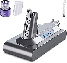 3900mAh 25.2V Lithium Replacement for Dyson V10 Battery with Filter Compatible with Dyson V10 Animal V10 Absolute V10 Fluffy V10 Motorhead SV12 Clean Cordless Stick Vacuum Cleaner