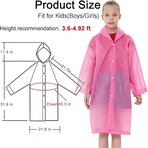 Miniatura 3 de Ponchos de lluvia impermeables para niños, reutilizables, para niños y niñas, chaquetas de lluvia de emergencia con capucha para familia, Disney,