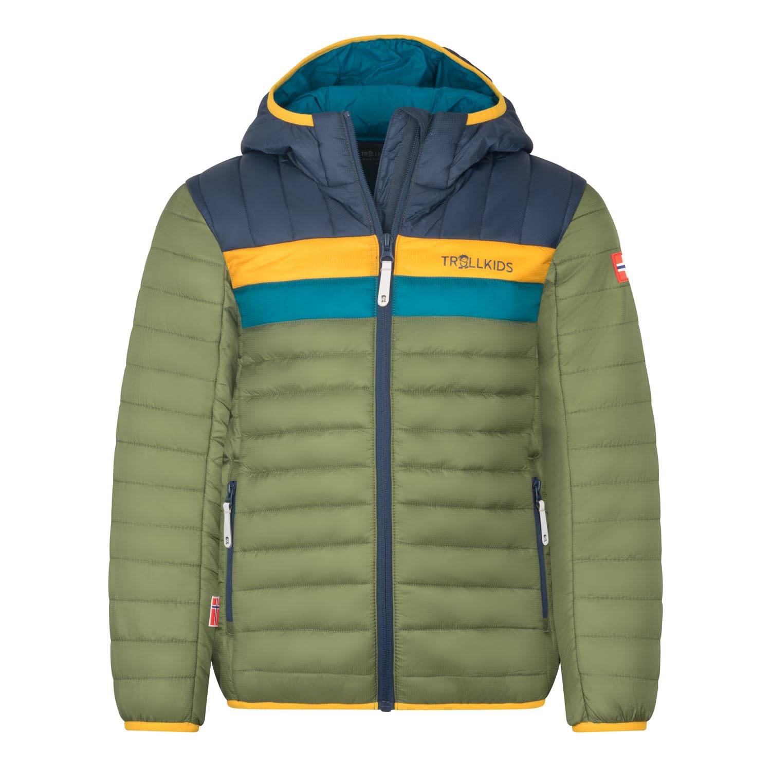 Trollkids Kids Eikefjord Jacket 176, Moss