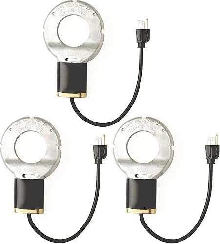 Farm Innovators Calentador eléctrico sumergible de 150 W con termostato interno para baños de pájaros y fuentes de hormigón, aluminio fundido